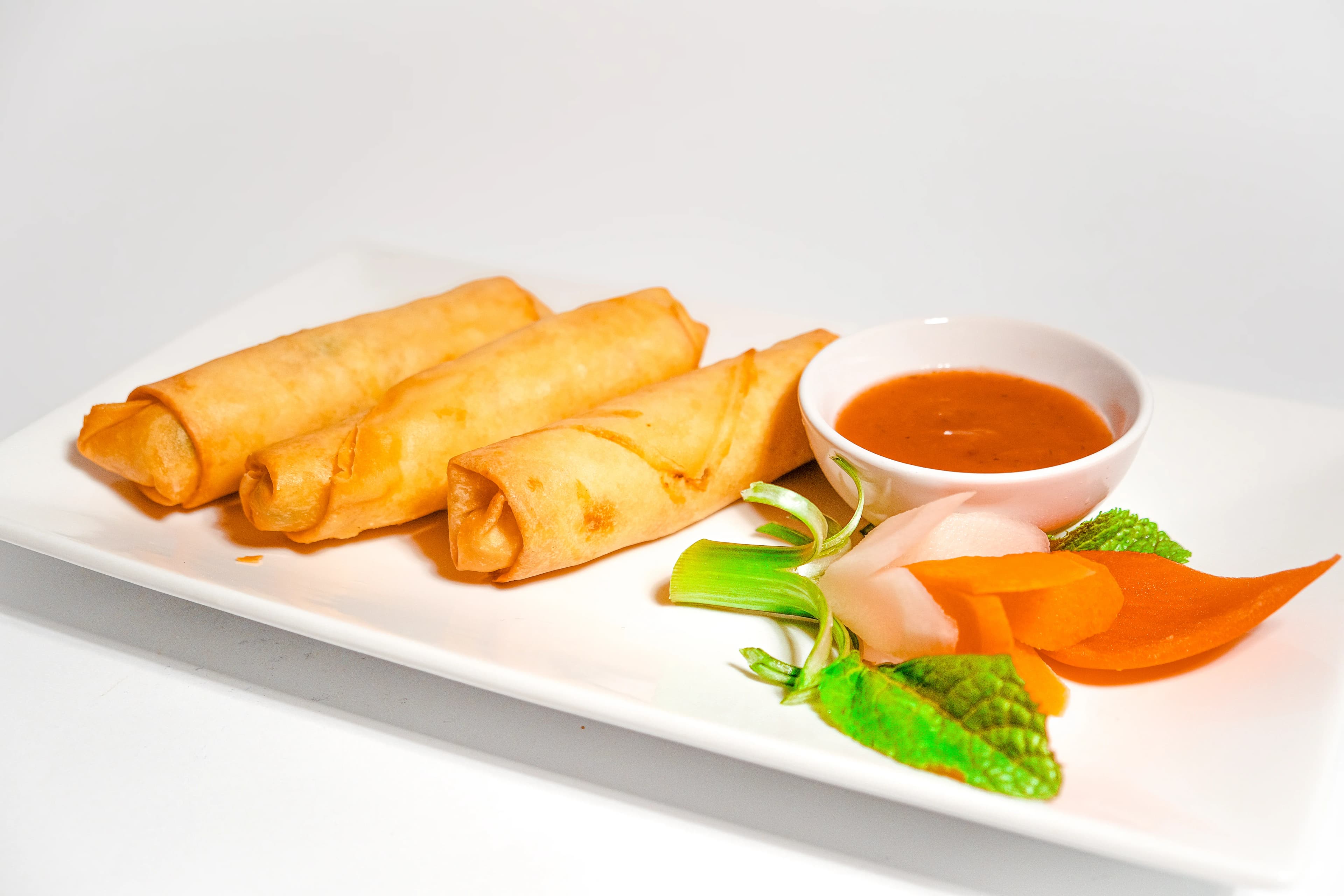 Veg Spring Rolls (3 pcs)(V)
